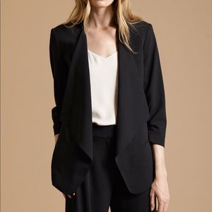 Halston RUCHED SLEEVE SLIM SUITING JACKET size L